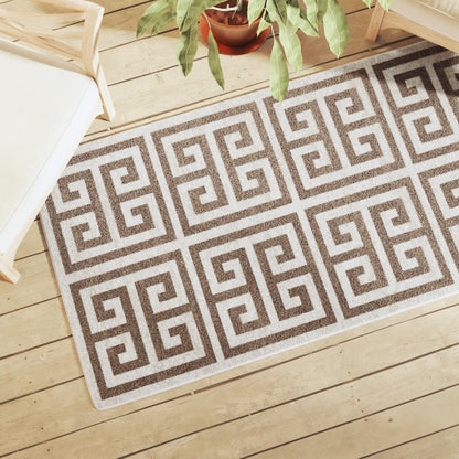 Tappeto a Pelo Corto Multicolore 80x150 cm Interni/Esterni - homemem39