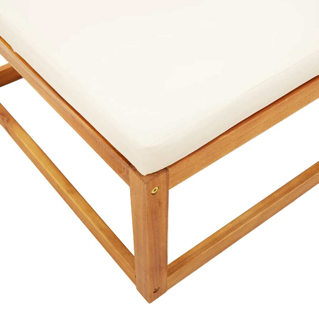 Set di divani da giardino 3 pezzi con cuscini in legno di acacia e corda | homemem39