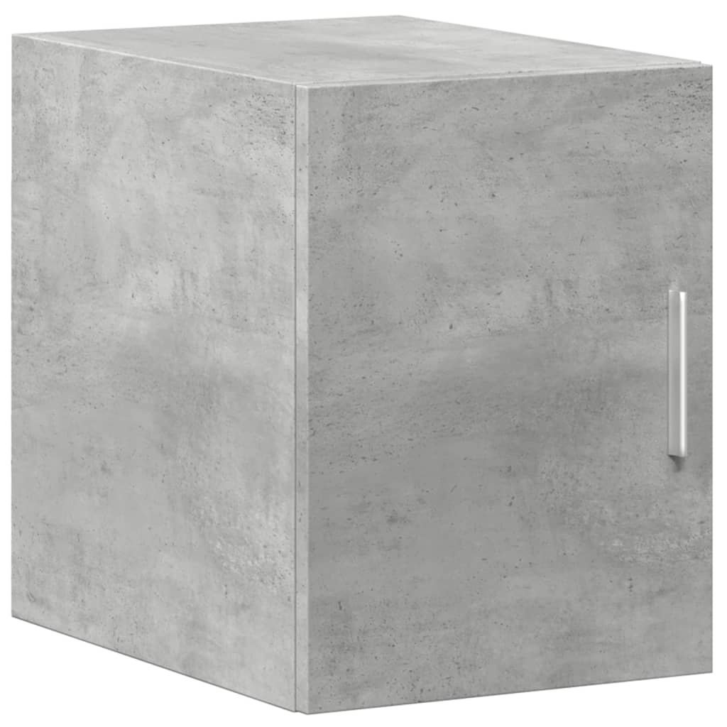 Mobile a Parete Grigio Cemento 30x42,5x40 cm Legno Multistrato