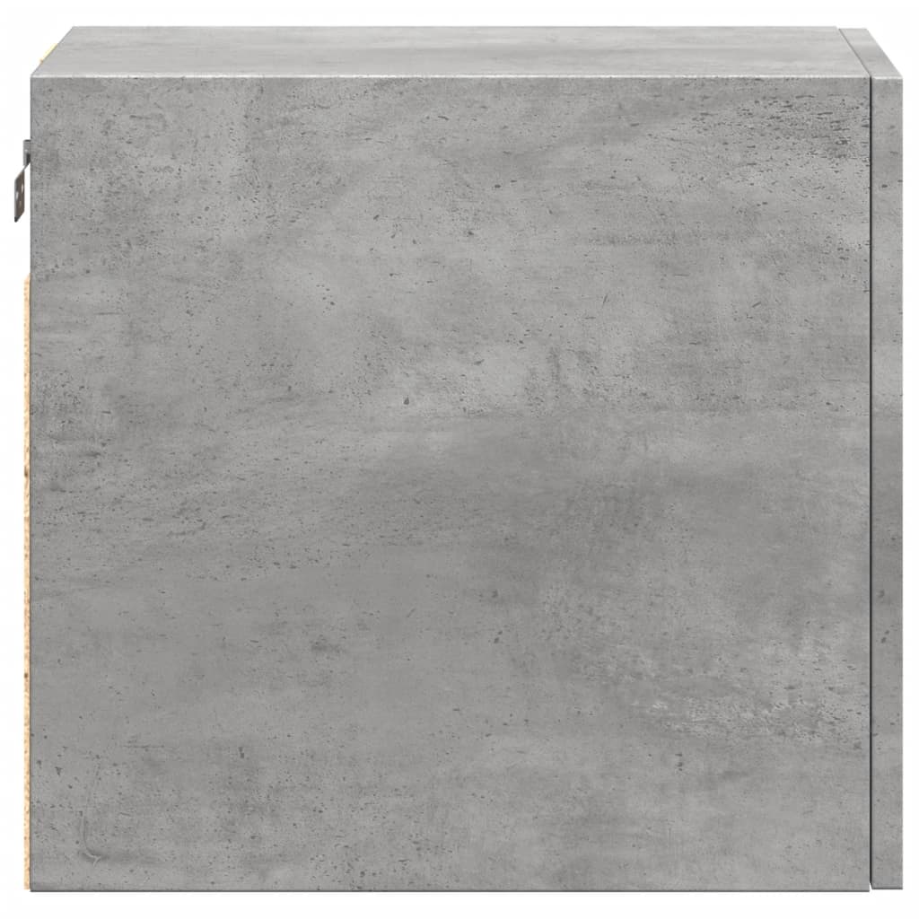 Mobile a Parete Grigio Cemento 30x42,5x40 cm Legno Multistrato