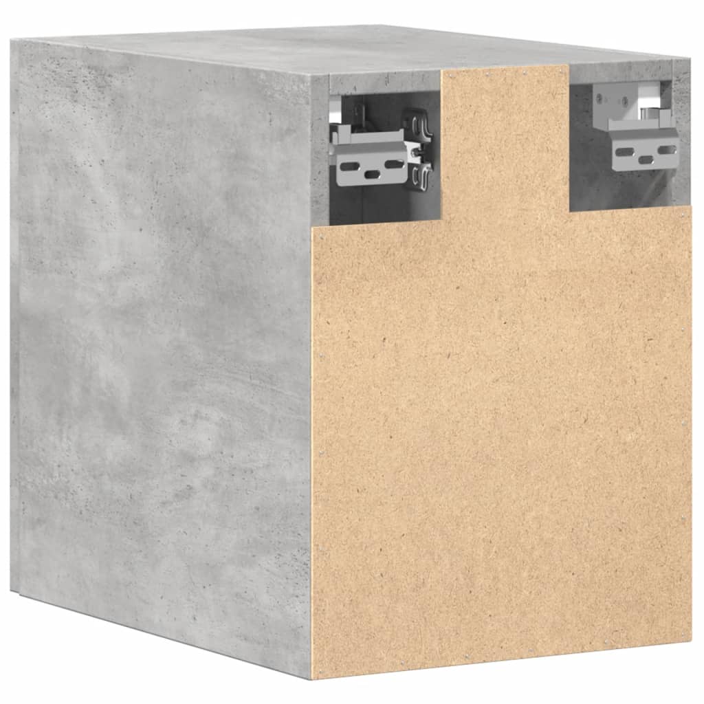 Mobile a Parete Grigio Cemento 30x42,5x40 cm Legno Multistrato - homemem39