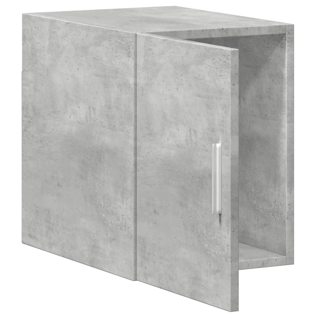 Mobile a Parete Grigio Cemento 30x42,5x40 cm Legno Multistrato