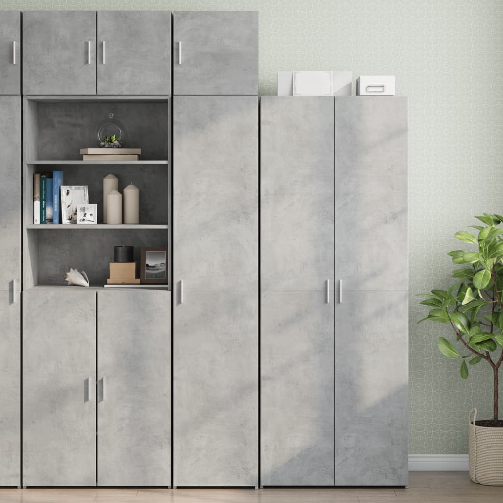 Mobile a Parete Grigio Cemento 40x42,5x40 cm Legno Multistrato