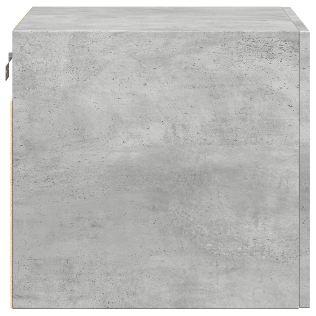 Mobile a Parete Grigio Cemento 45x42,5x40 cm Legno Multistrato