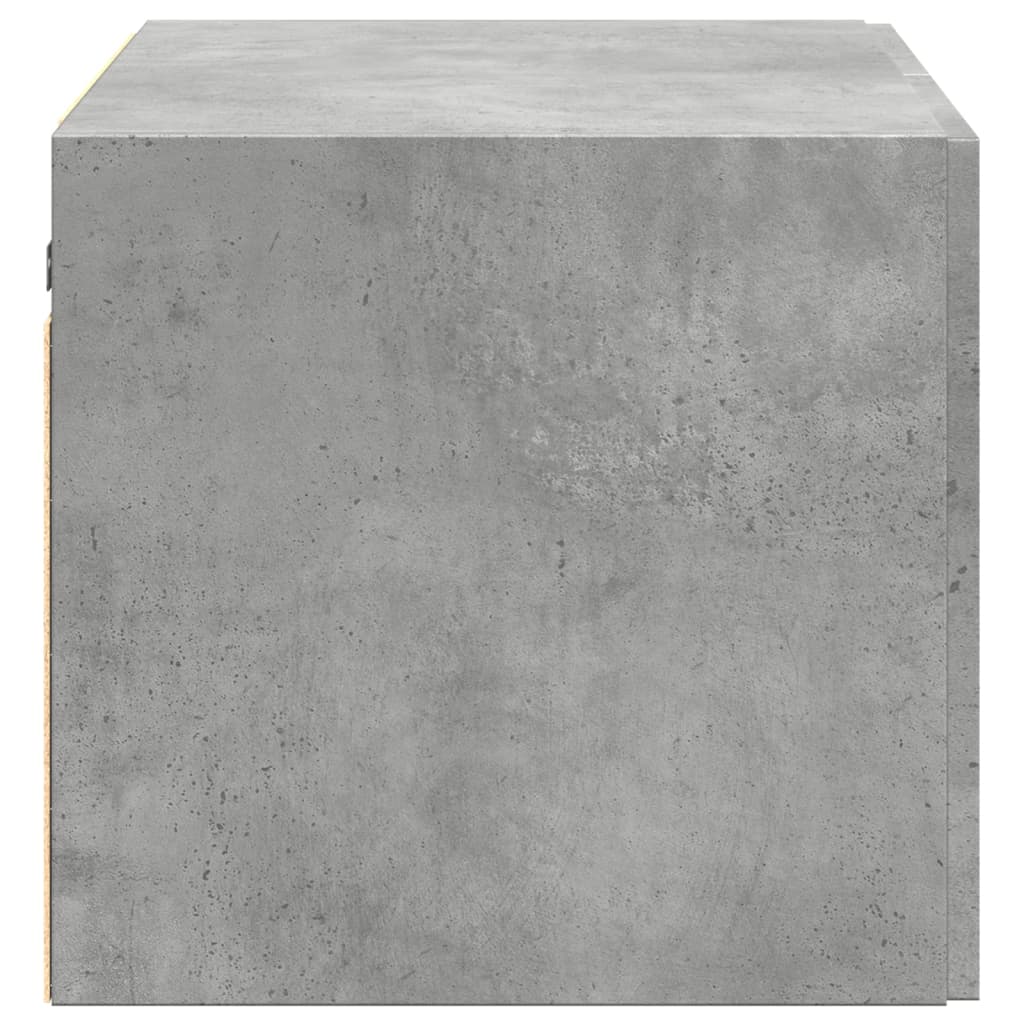 Mobile a Parete Grigio Cemento 70x42,5x40 cm Legno Multistrato - homemem39