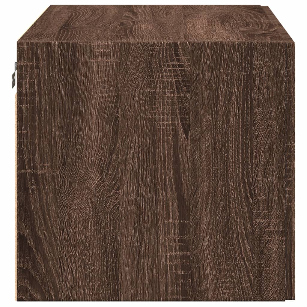 Mobile a Parete Rovere Marrone 80x42,5x40 cm Legno Multistrato