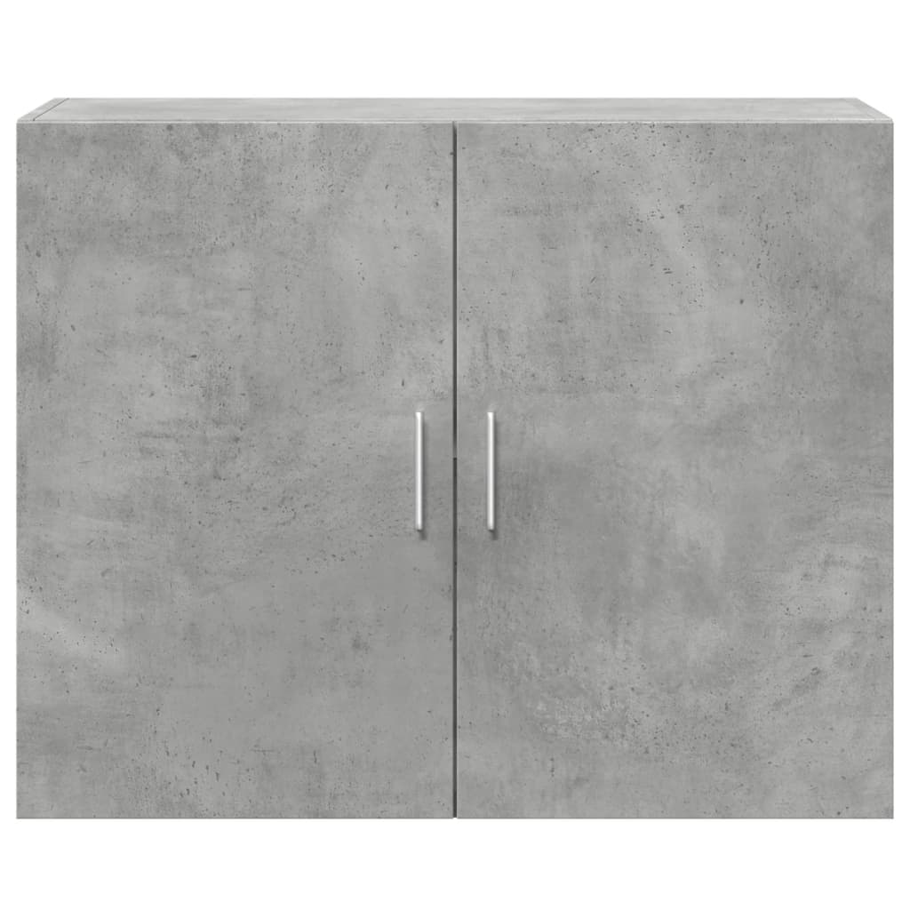 Mobile a Parete Grigio Cemento 80x42,5x64 cm Legno Multistrato