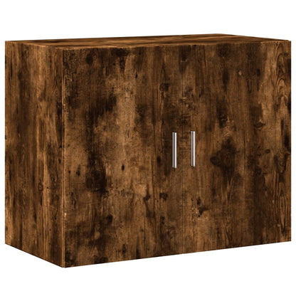 Mobile a Parete Rovere Fumo 80x42,5x64 cm in Legno Multistrato