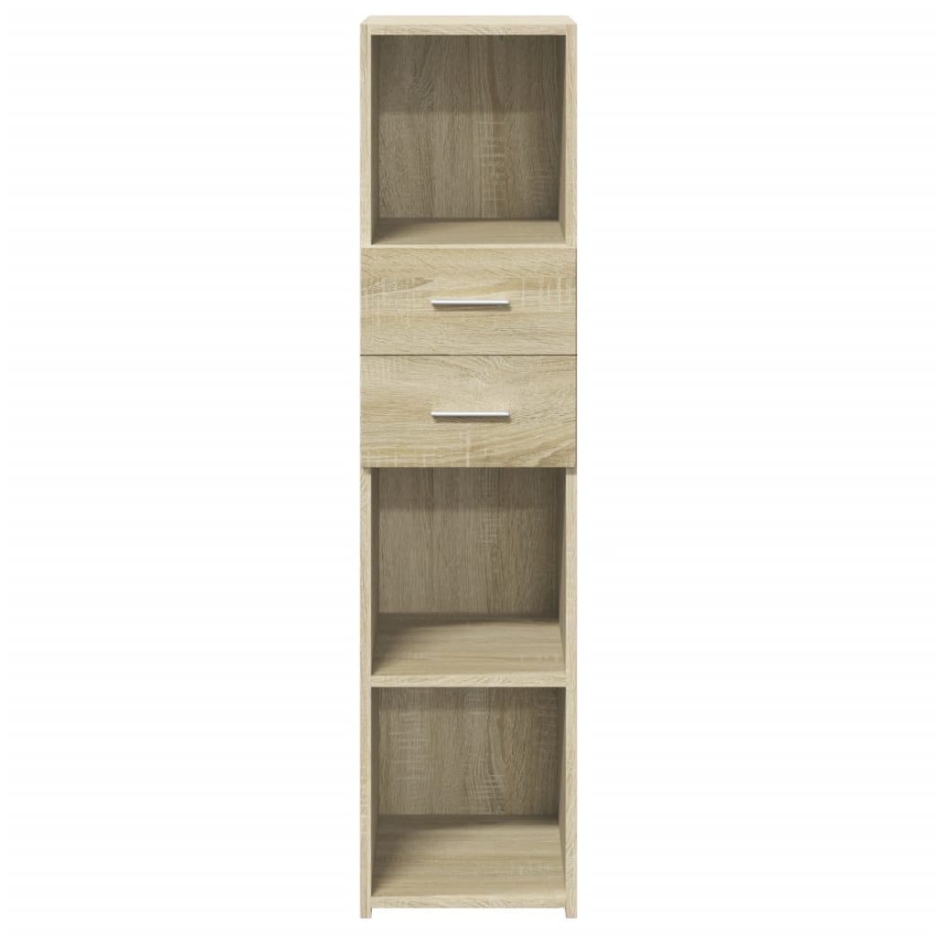 Credenza Rovere Sonoma 30x42,5x124 cm in Legno Multistrato