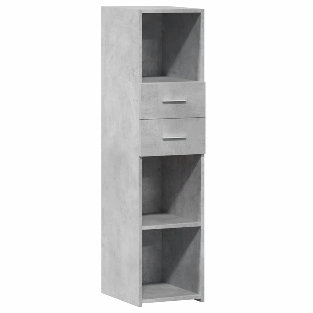 Credenza Grigio Cemento 30x42,5x124 cm in Legno Multistrato - homemem39