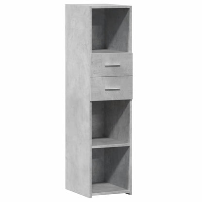 Credenza Grigio Cemento 30x42,5x124 cm in Legno Multistrato - homemem39