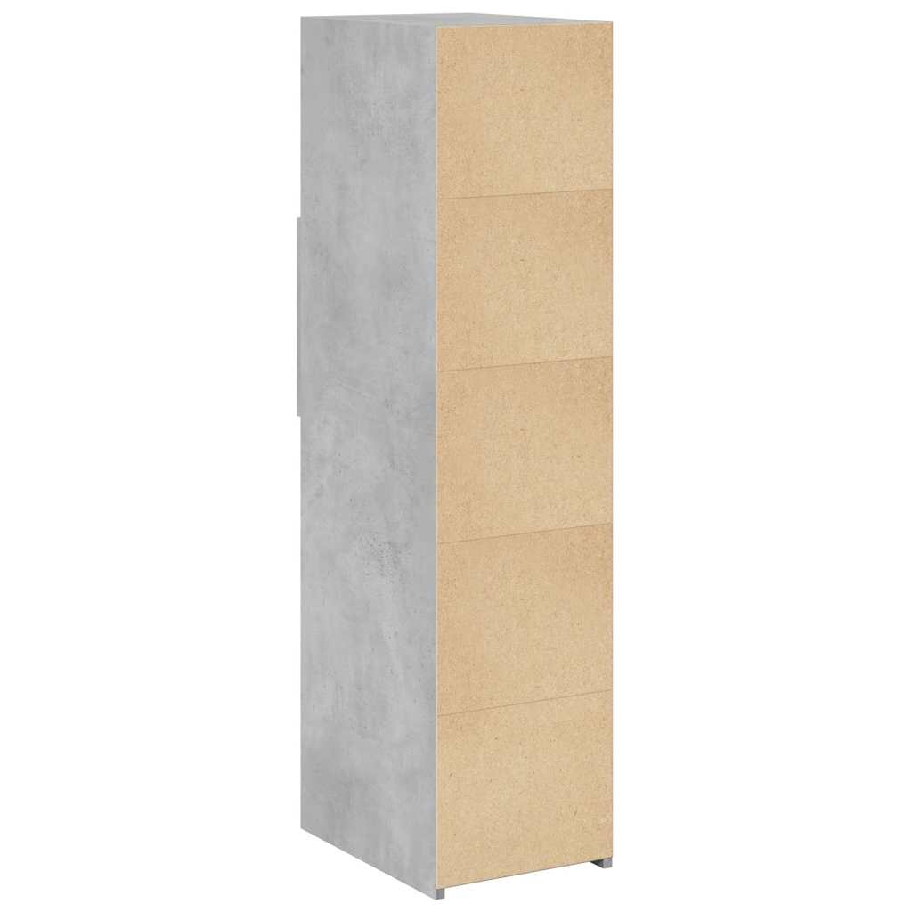 Credenza Grigio Cemento 30x42,5x124 cm in Legno Multistrato - homemem39