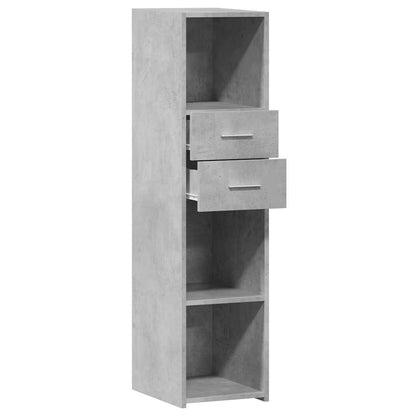 Credenza Grigio Cemento 30x42,5x124 cm in Legno Multistrato - homemem39