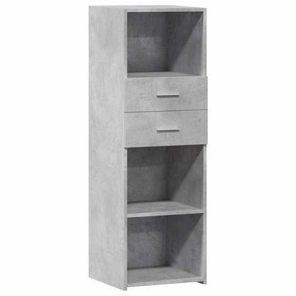 Credenza Grigio Cemento 40x42,5x124 cm in Legno Multistrato - homemem39
