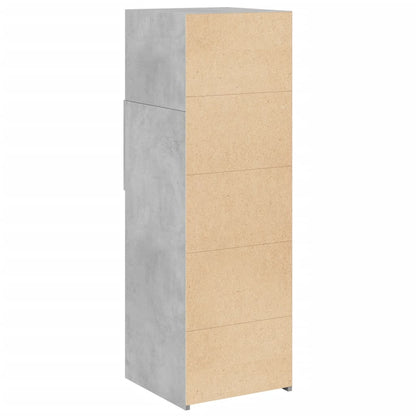 Credenza Grigio Cemento 40x42,5x124 cm in Legno Multistrato