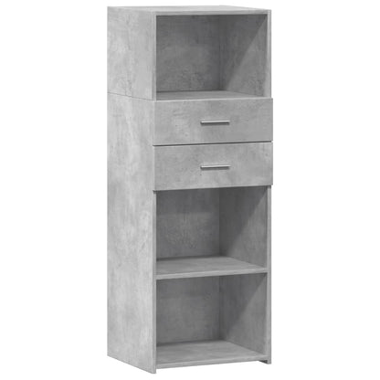 Credenza Grigio Cemento 45x42,5x124 cm in Legno Multistrato