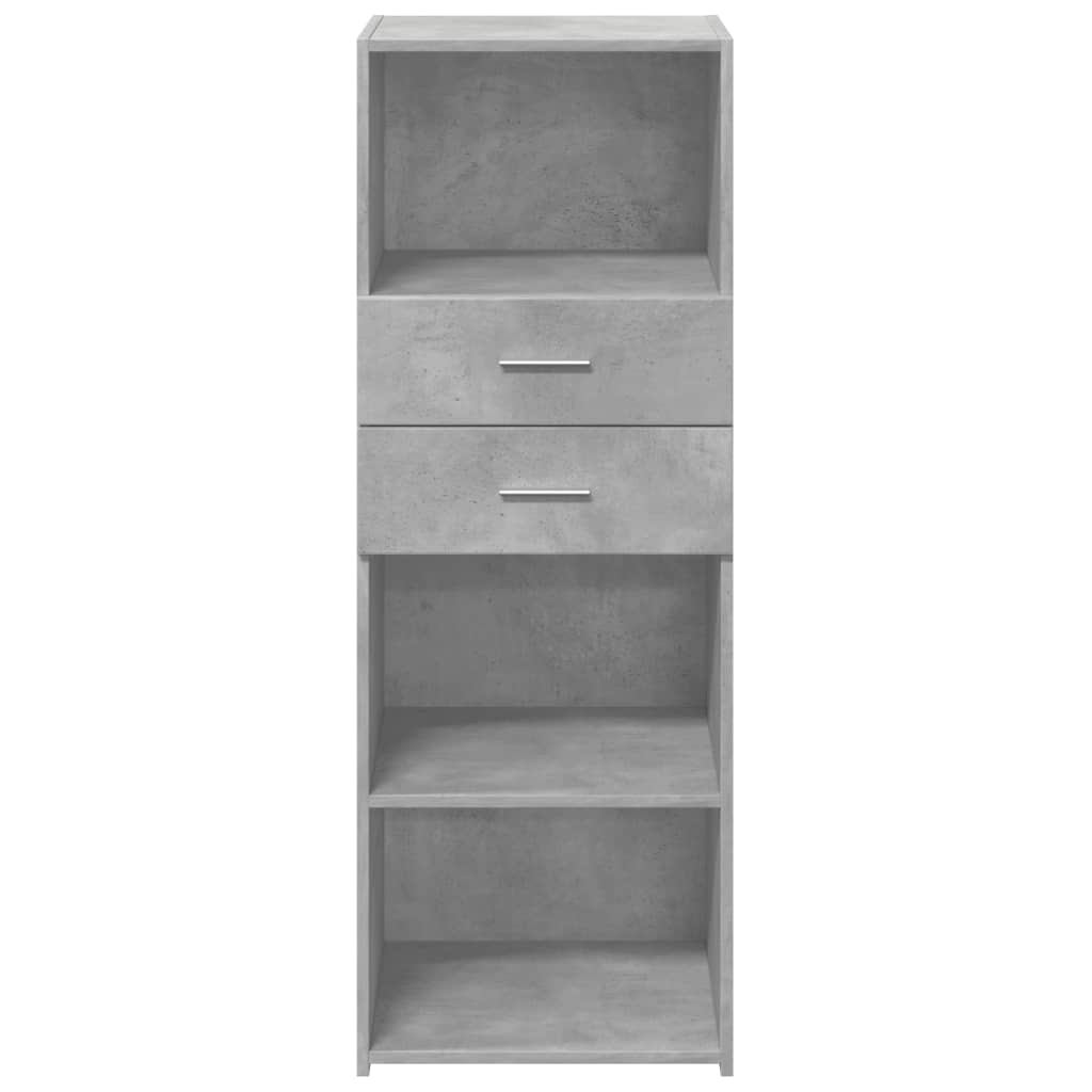 Credenza Grigio Cemento 45x42,5x124 cm in Legno Multistrato