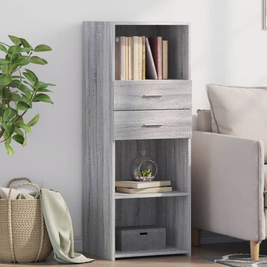 Credenza Grigio Sonoma 45x42,5x124 cm in Legno Multistrato - homemem39