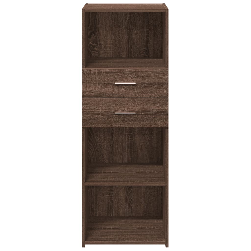 Credenza Rovere Marrone 45x42,5x124 cm in Legno Multistrato