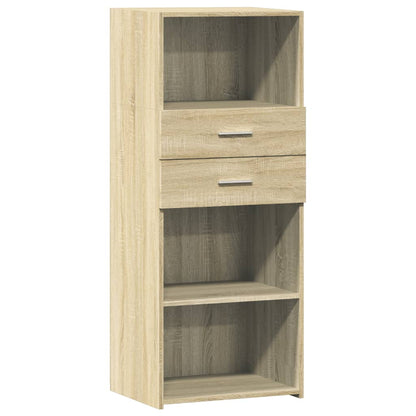 Credenza Rovere Sonoma 50x42,5x124 cm in Legno Multistrato