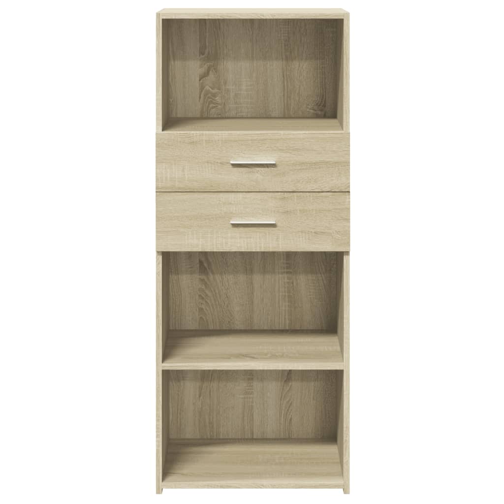 Credenza Rovere Sonoma 50x42,5x124 cm in Legno Multistrato