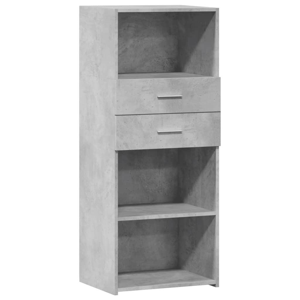 Credenza Grigio Cemento 50x42,5x124 cm in Legno Multistrato