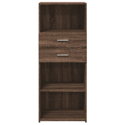 Credenza Rovere Marrone 50x42,5x124 cm in Legno Multistrato