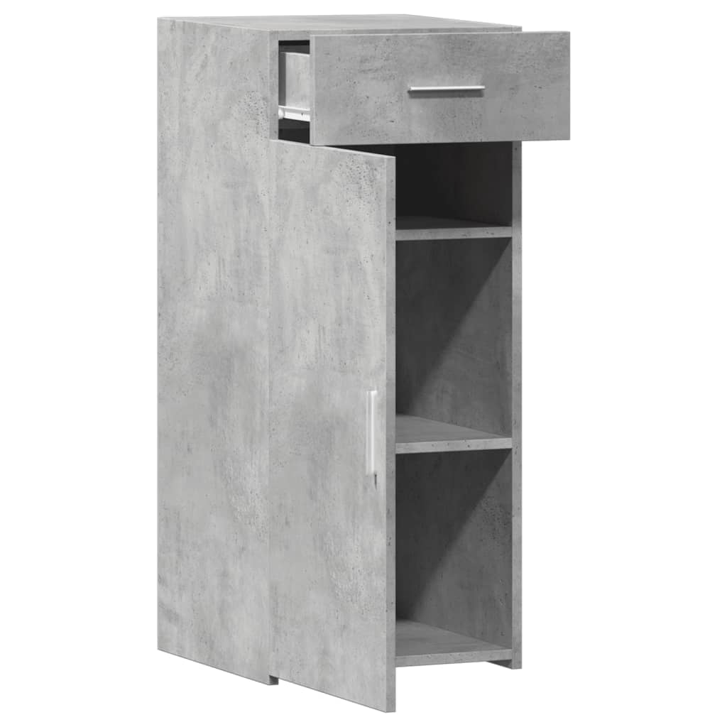 Credenza Grigio Cemento 40x42,5x93 cm in Legno Multistrato