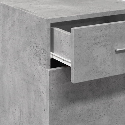 Credenza Grigio Cemento 40x42,5x93 cm in Legno Multistrato