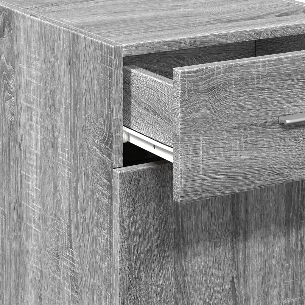 Credenza Grigio Sonoma 40x42,5x93 cm in Legno Multistrato