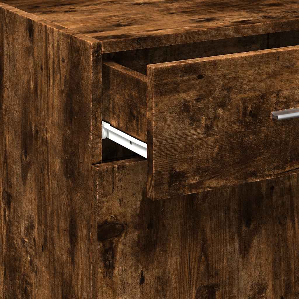Credenza Rovere Fumo 45x42,5x93 cm in Legno Multistrato - homemem39