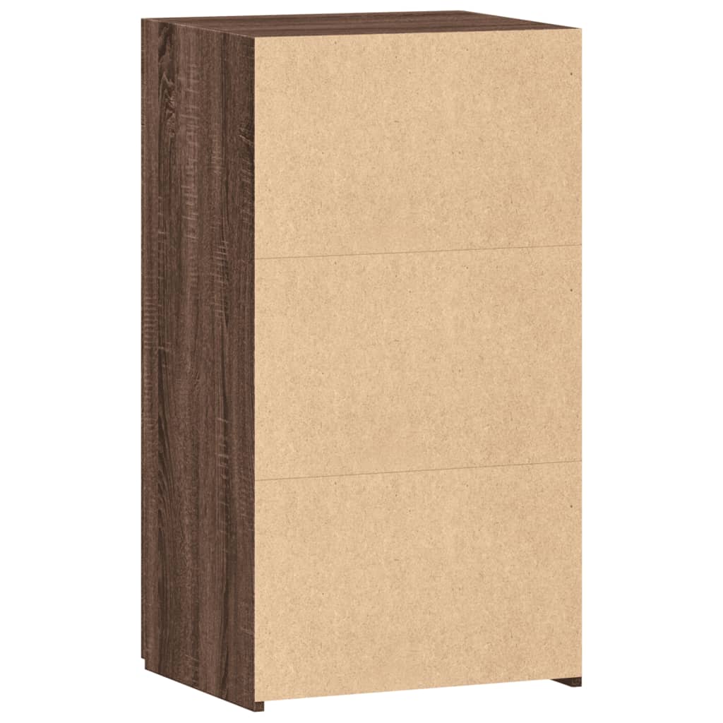 Credenza Rovere Marrone 50x42,5x93 cm in Legno Multistrato - homemem39