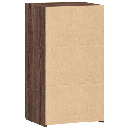Credenza Rovere Marrone 50x42,5x93 cm in Legno Multistrato - homemem39