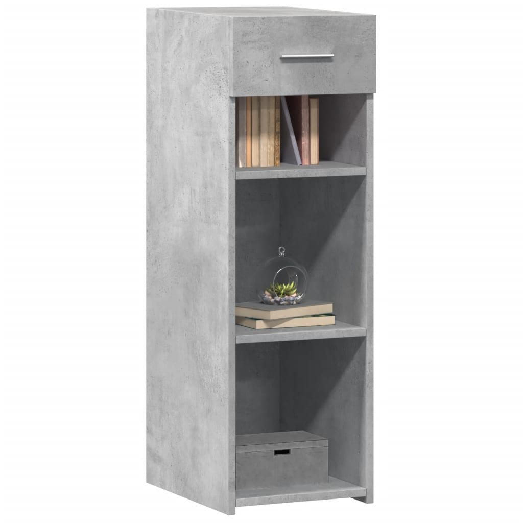 Credenza Grigio Cemento 30x42,5x93 cm in Legno Multistrato