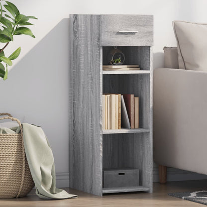 Credenza Grigio Sonoma 30x42,5x93 cm in Legno Multistrato