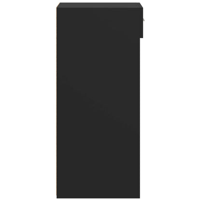 Credenza Nera 40x42,5x93 in Legno Multistrato - homemem39