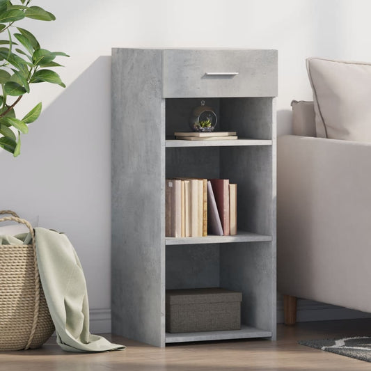 Credenza Grigio Cemento 40x42,5x93 cm in Legno Multistrato