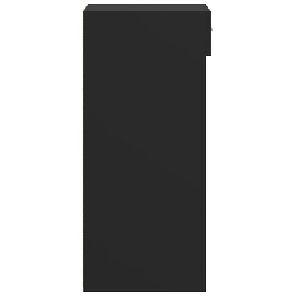 Credenza Nera 45x42,5x93 cm in Legno Multistrato - homemem39