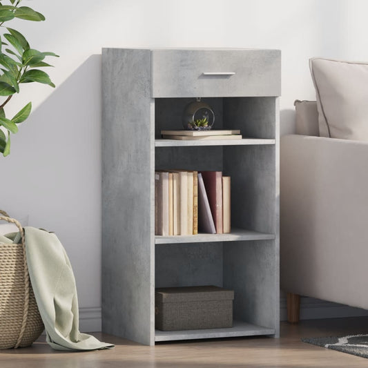 Credenza Grigio Cemento 45x42,5x93 cm in Legno Multistrato