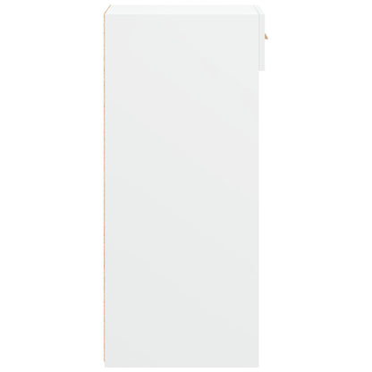 Credenza Bianca 50x42,5x93 cm in Legno Multistrato - homemem39