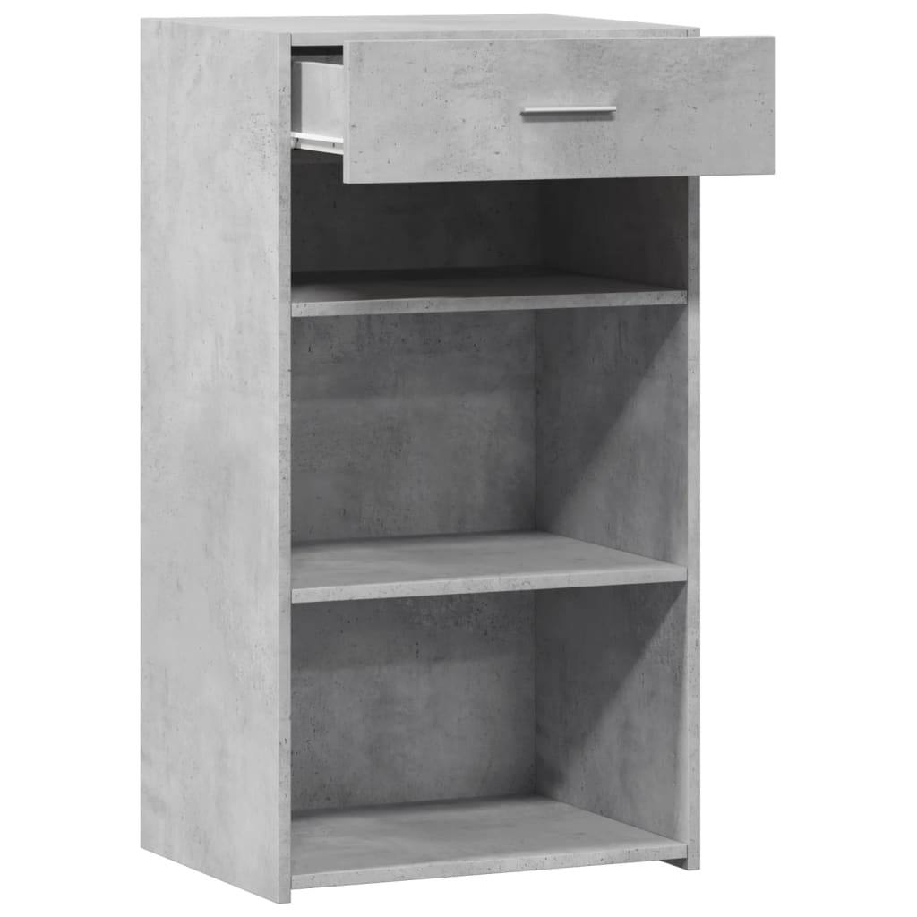 Credenza Grigio Cemento 50x42,5x93 cm in Legno Multistrato