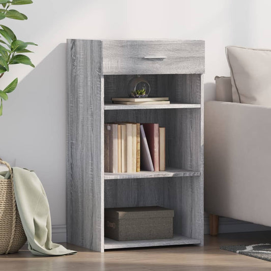 Credenza Grigio Sonoma 50x42,5x93 cm in Legno Multistrato