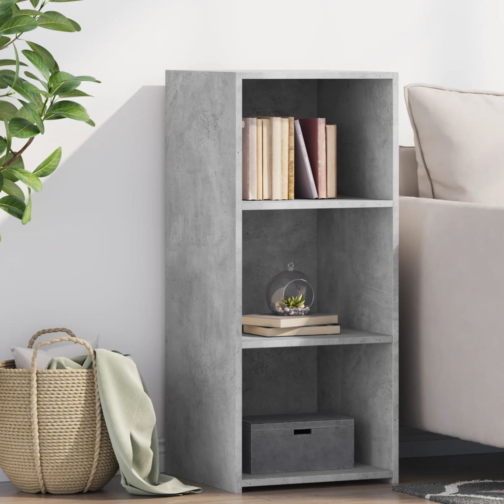 Credenza Grigio Cemento 40x41x93 cm in Legno Multistrato