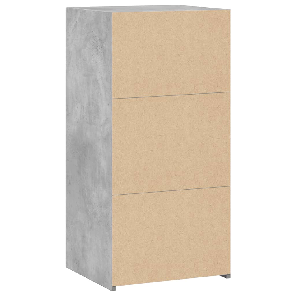 Credenza Grigio Cemento 45x41x93 cm in Legno Multistrato