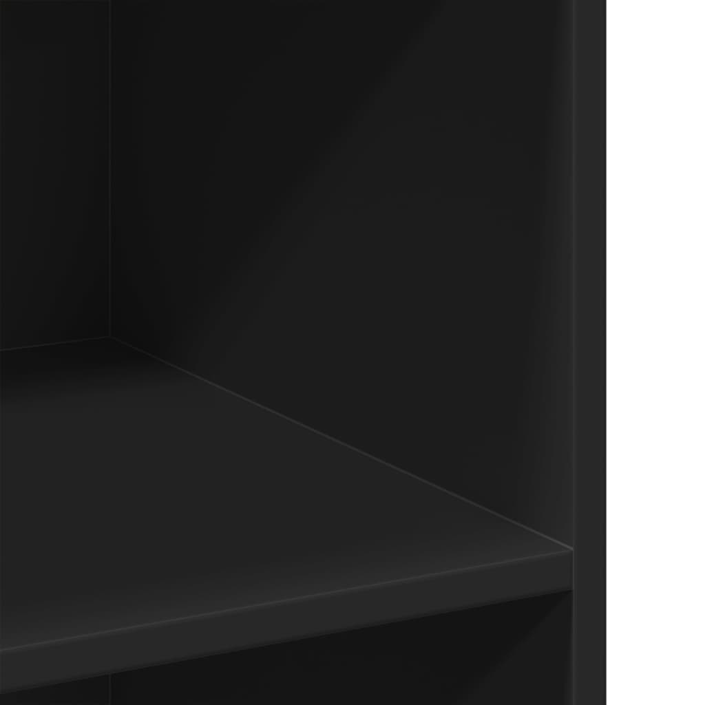 Credenza Nera 70x41x93 cm in Legno Multistrato - homemem39