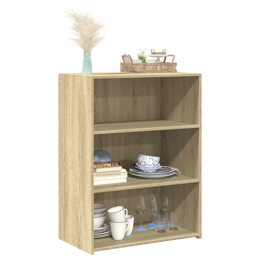 Credenza Rovere Sonoma 70x41x93 cm in Legno Multistrato - homemem39