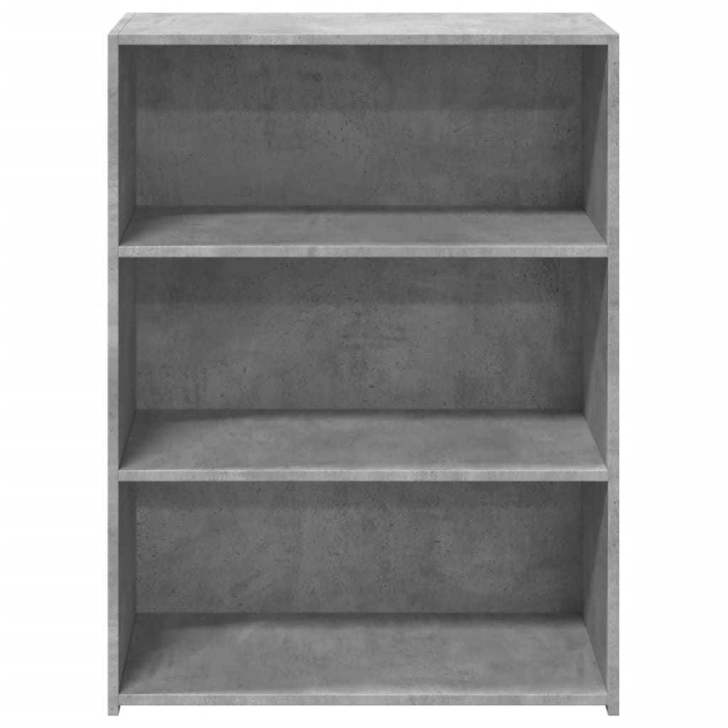 Credenza Grigio Cemento 70x41x93 cm in Legno Multistrato