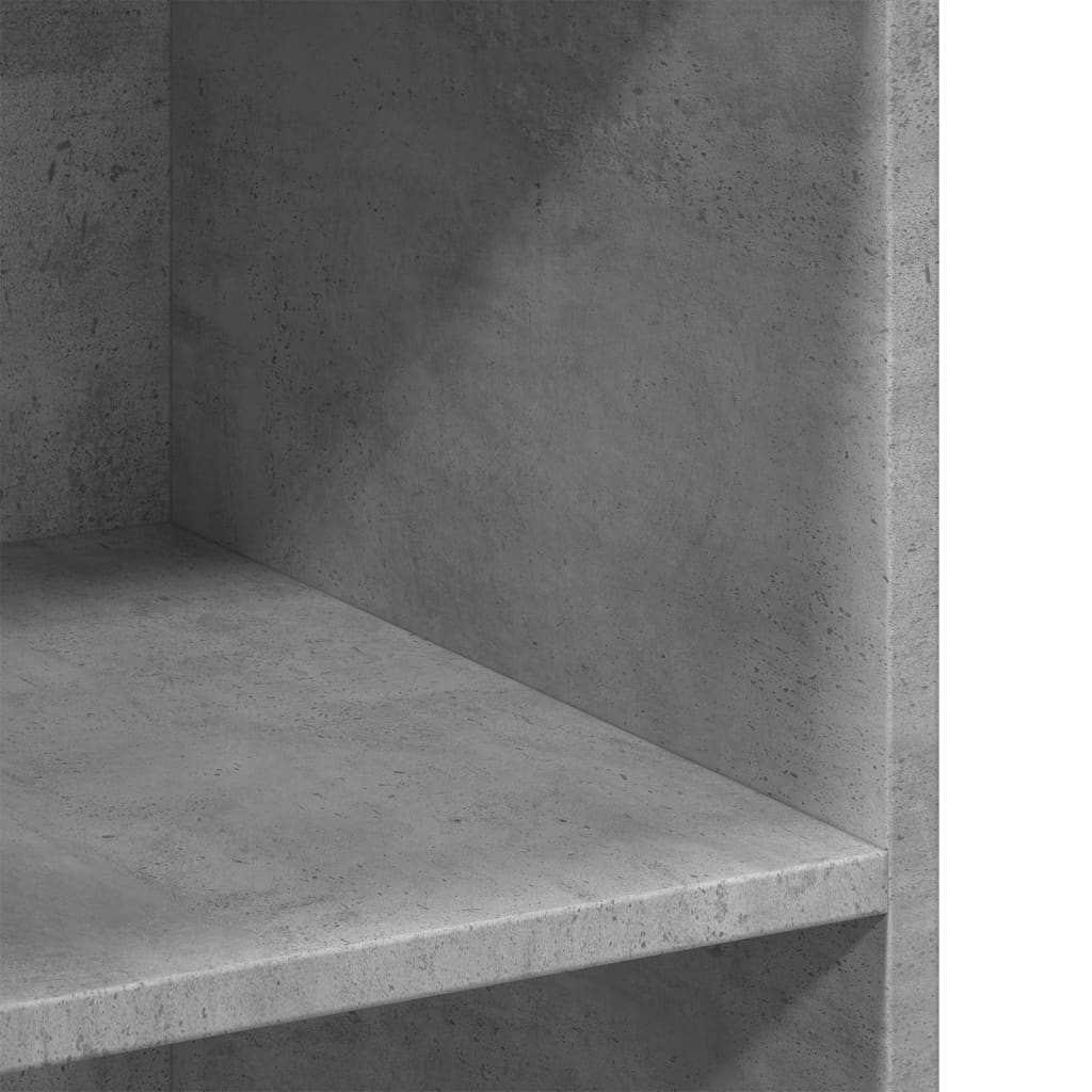 Credenza Grigio Cemento 70x41x93 cm in Legno Multistrato