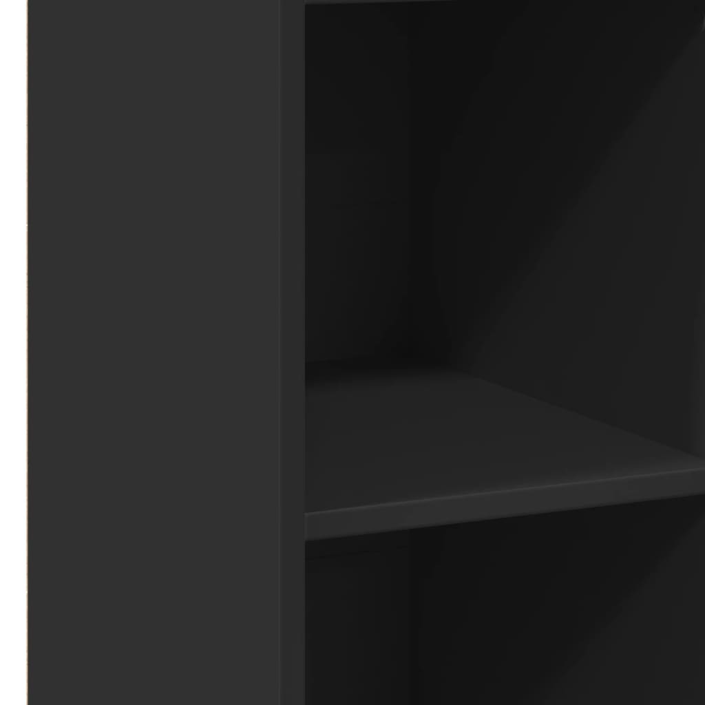 Credenza Nera 30x41x124 cm in Legno Multistrato - homemem39