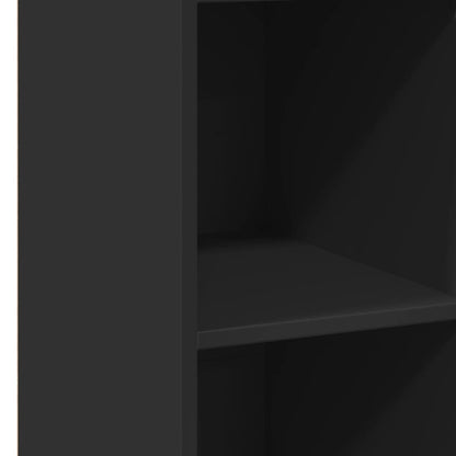 Credenza Nera 30x41x124 cm in Legno Multistrato - homemem39